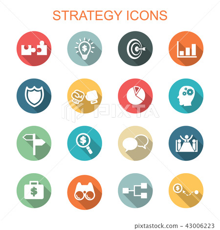 strategy long shadow icons 43006223