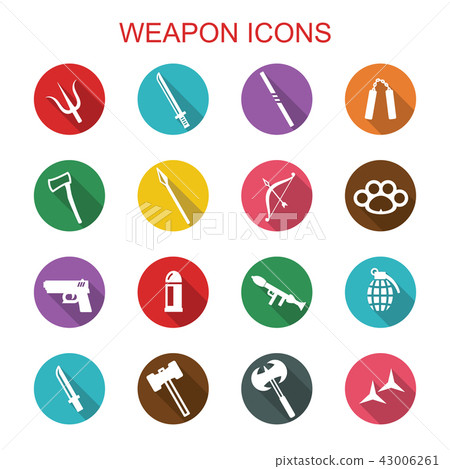 weapon long shadow icons weapon long shadow icons 43006261