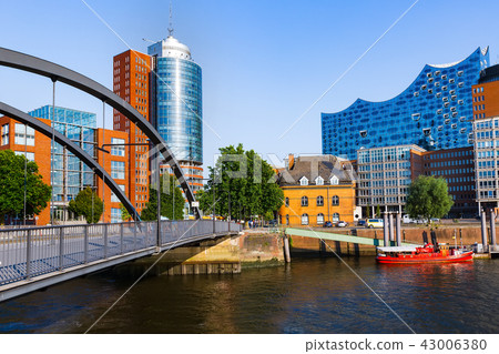 Speicherstadt district in Hamburg city, Germany 43006380