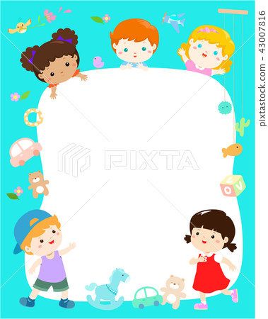 template multiracial kids poster design vector template multiracial kids poster design vector 43007816