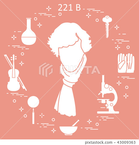 Private detective Sherlock Holmes with variety Private detective Sherlock Holmes with variety 43009363