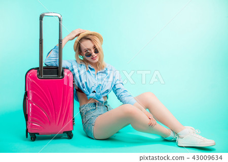 cool fair-haired student has visited a lot of foreign countries 43009634