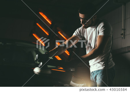 series of detailed cars: Polishing a car series of detailed cars: Polishing a car 43010384
