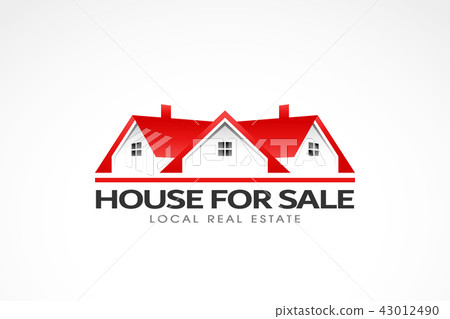 Real Estate Red Houses Logo. Vector illustration Real Estate Red Houses Logo. Vector illustration 43012490