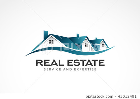 Real Estate Houses Logo. Vector illustration Real Estate Houses Logo. Vector illustration 43012491