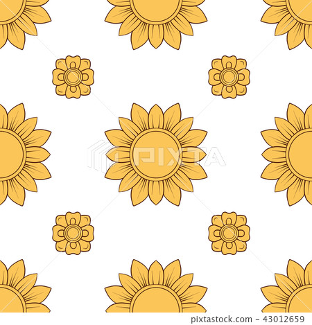 Seamless pattern, background of decorative elements of tradition 43012659