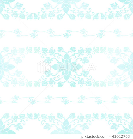 Seamless pattern, background of blue watercolor decorative elem Seamless pattern, background of blue watercolor decorative elem 43012703