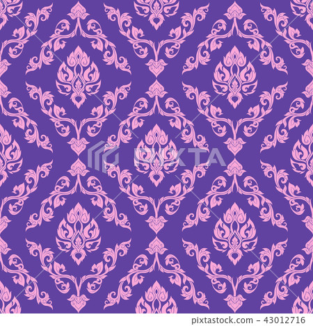 Seamless pattern, background of decorative elements of tradition 43012716
