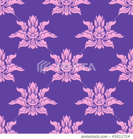 Seamless pattern, background of decorative elements of tradition 43012724