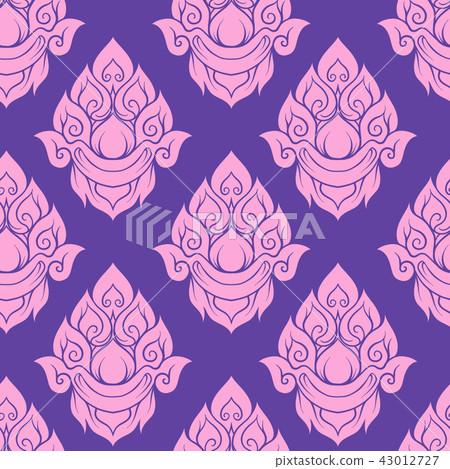 Seamless pattern, background of decorative elements of tradition Seamless pattern, background of decorative elements of tradition 43012727