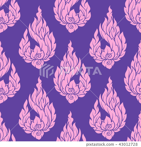 Seamless pattern, background of decorative elements of tradition Seamless pattern, background of decorative elements of tradition 43012728