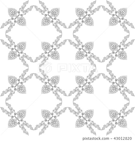 Seamless pattern, background of decorative elements of tradition Seamless pattern, background of decorative elements of tradition 43012820