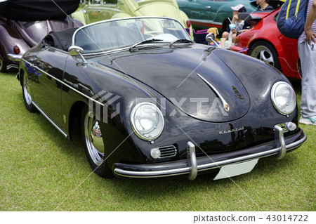 PORSCHE保時捷356 A 1600 Speed星流線性可愛開放式汽車時尚車去看電影 43014722