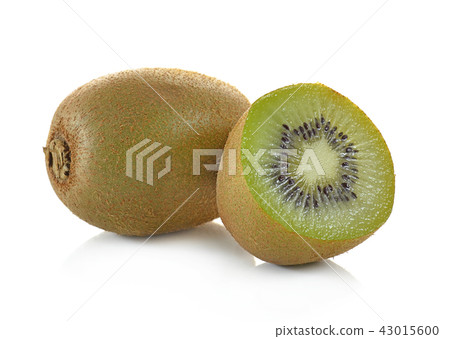 Whole kiwi fruit isolated on white background Whole kiwi fruit isolated on white background 43015600