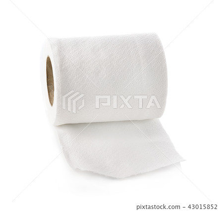 toilet paper isolated on white background toilet paper isolated on white background 43015852