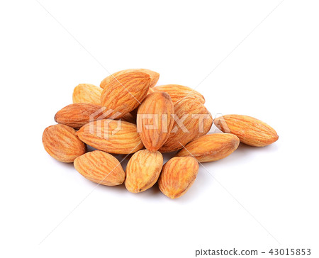 almond nuts isolated on white background almond nuts isolated on white background 43015853