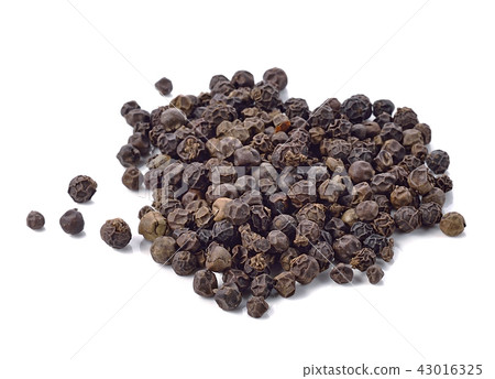 pepper seeds on white background 43016325