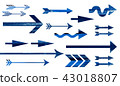 Material Arrow Blue 43018807