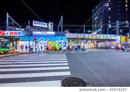 Tokyo Takadanobaba Station Waseda mouth area 43019287