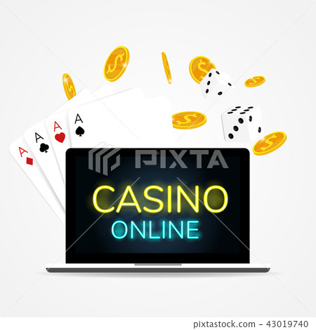 casino online card & dice coins vector casino online card & dice coins vector 43019740