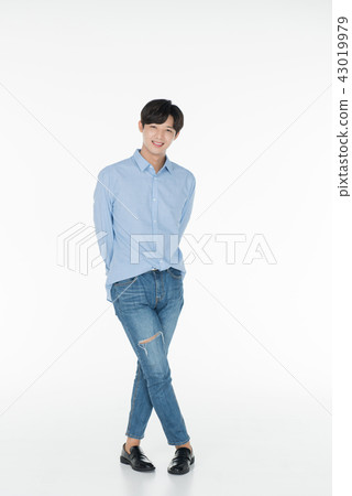 男孩，姿勢，表達 43019979