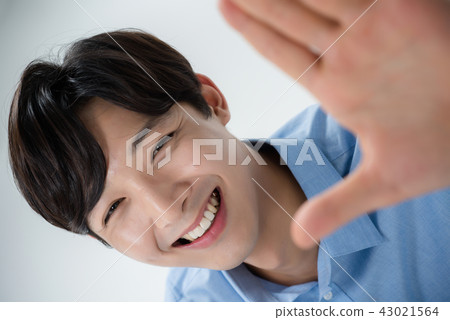 Facial expression, male student Facial expression, male student 43021564