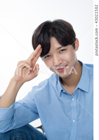 面部表情，男學生 43021582