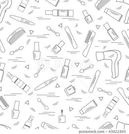 Cute pattern of various accessories of decorative 43022805