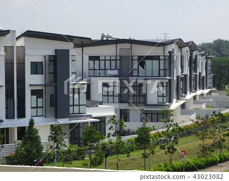 Double story luxury terrace house in Malaysia. Double story luxury terrace house in Malaysia. 43023082