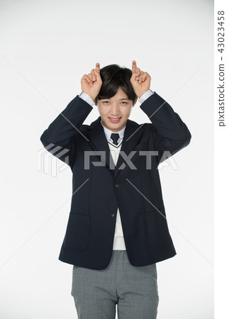 男孩，姿勢，表達 43023458