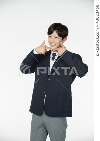 男孩，姿勢，表達 43023459