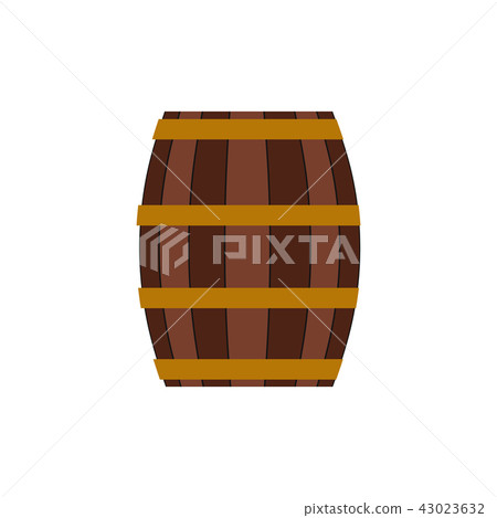 Barrel with honey flat icon Barrel with honey flat icon 43023632