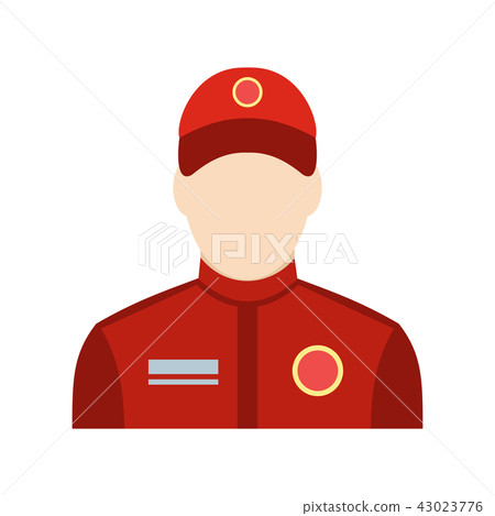 Car racer flat icon 43023776