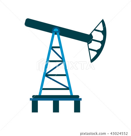 Oil pump flat icon Oil pump flat icon 43024552