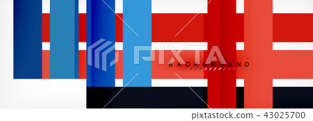 Color stripes and lines, geometric abstract background 43025700