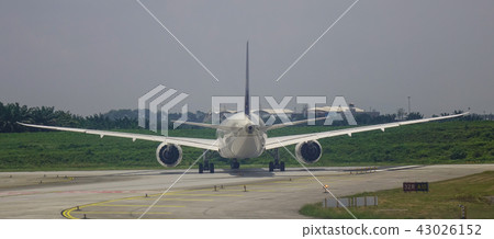 Passenger airplane at the airport 43026152