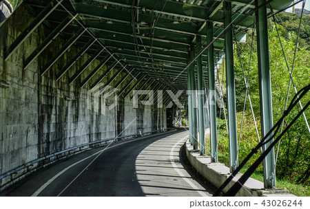 Mountain road in Nagano, Japan 43026244