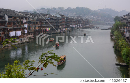 Fenghuang Ancient Town in Hunan, China Fenghuang Ancient Town in Hunan, China 43026487