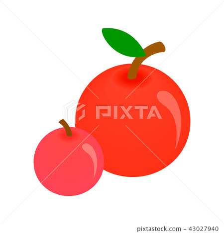 Apples isometric 3d icon - Stock Illustration [43027940] - PIXTA