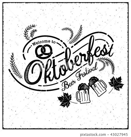 Oktoberfest hand drawn vector lettering - Stock Illustration [43027945 ...