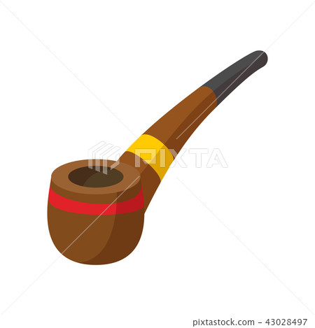Tobacco pipe cartoon icon Tobacco pipe cartoon icon 43028497