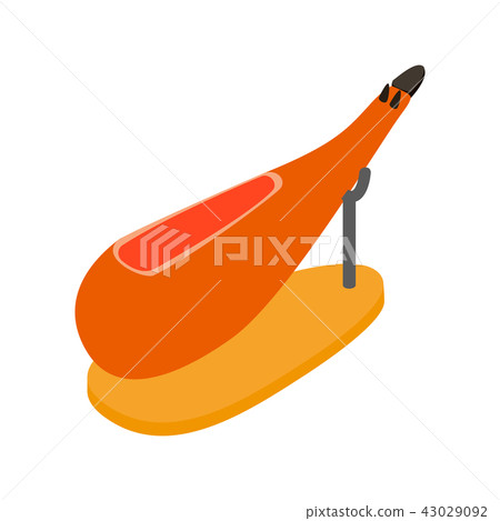 Jamon icon. isometric 3d style Jamon icon. isometric 3d style 43029092