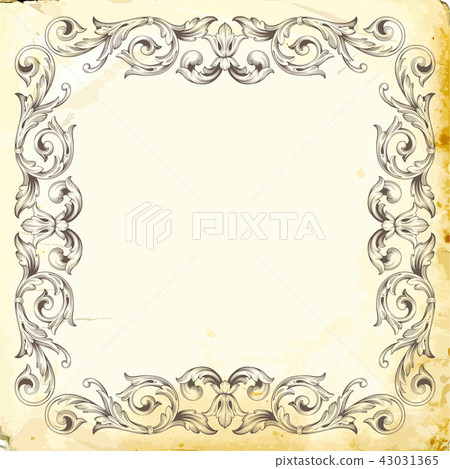 Vector baroque of vintage elements for design.  43031365