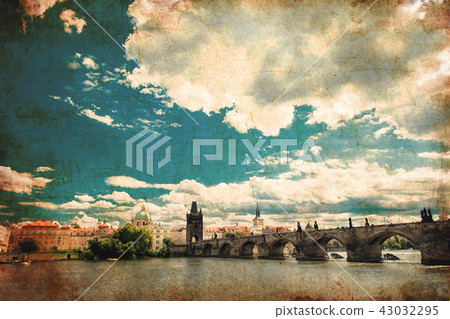 View at Charles bridge in Prague View at Charles bridge in Prague 43032295