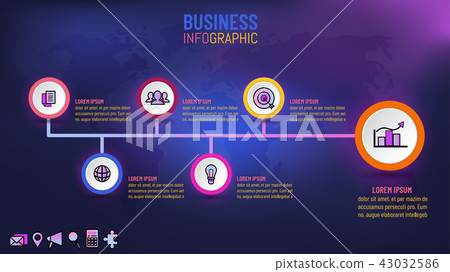 Business template infographic for presentation 43032586