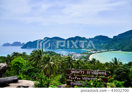 Phi Phi Island viewpoint at Krabi, Thailand 43032700