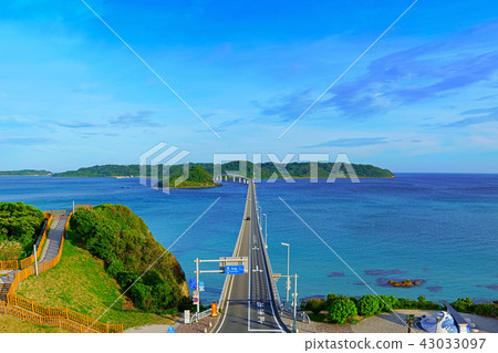 [鹿兒島大橋]（高分辨率版）山口縣下關市豐北町國道角島 43033097