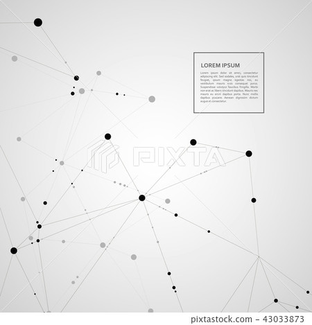 Polygonal pattern of connected black lines and... - Stock Illustration ...