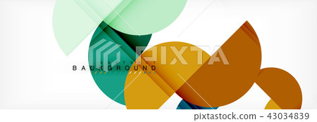 Modern geometrical abstract background - circles. Business or technology presentation design Modern geometrical abstract background - circles. Business or technology presentation design 43034839