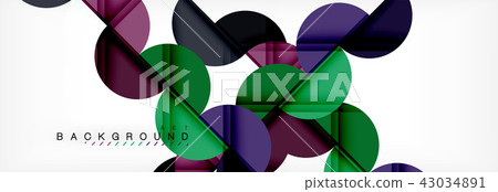 Modern geometrical abstract background - circles. Business or technology presentation design Modern geometrical abstract background - circles. Business or technology presentation design 43034891